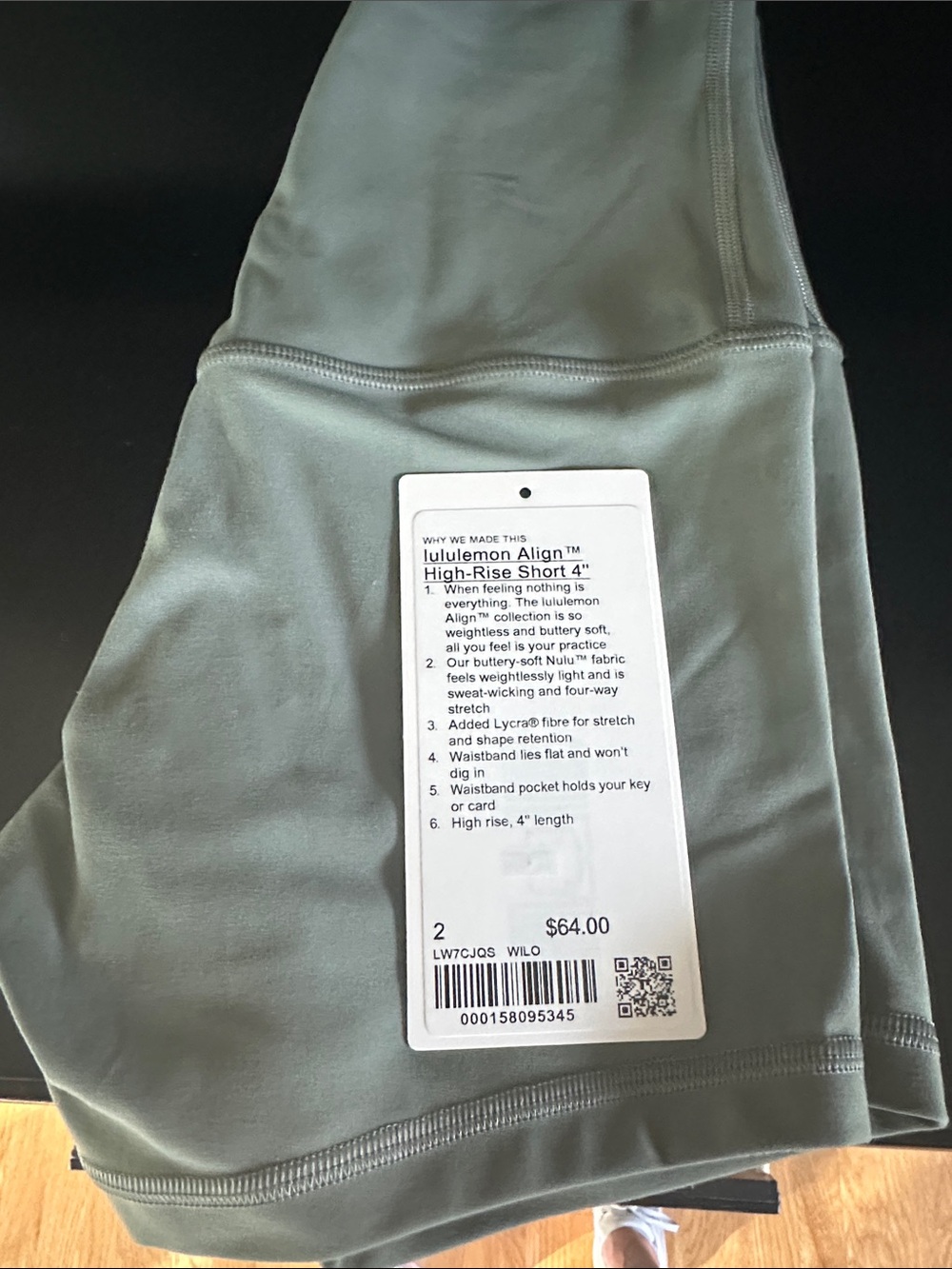 lululemon athletica Olive Green Lightweight Athletic Shorts